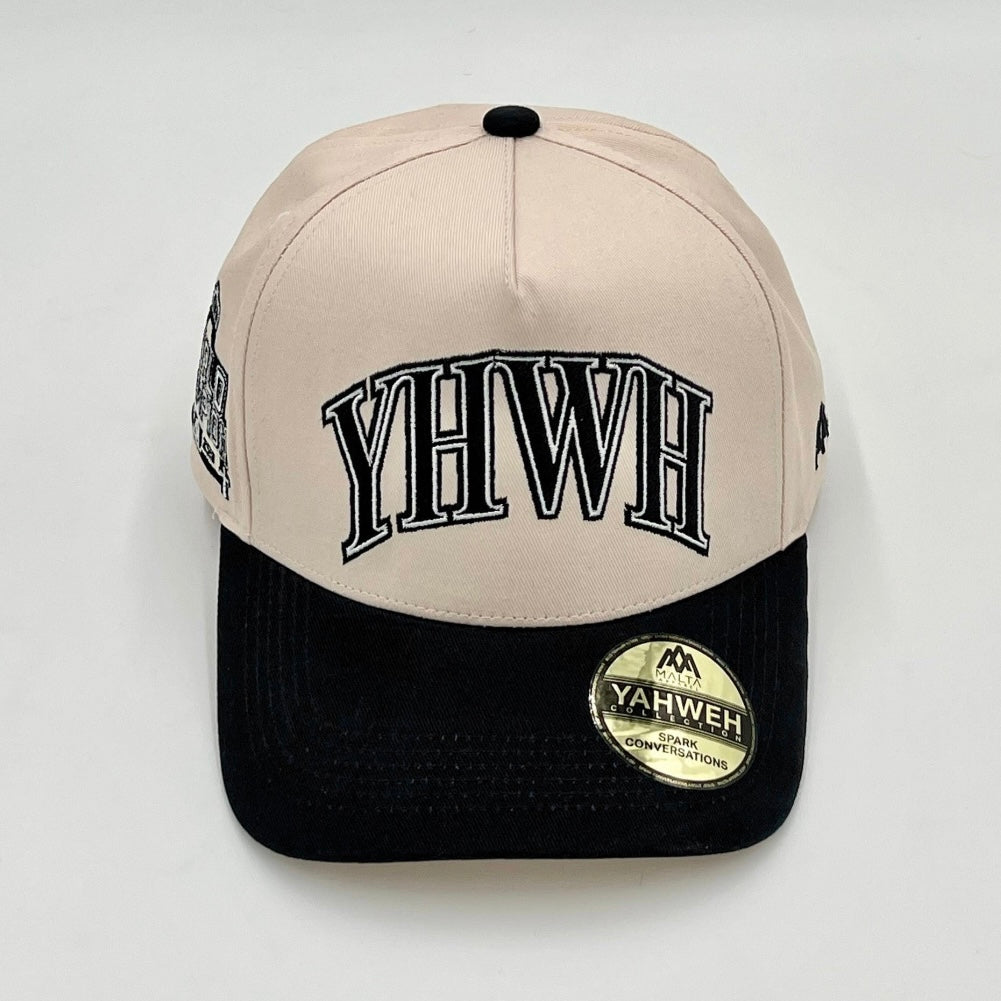 [PRE-ORDER - SHIPS AUGUST 15TH] ‘YHWH’ Structured SnapBack - Cream/Black