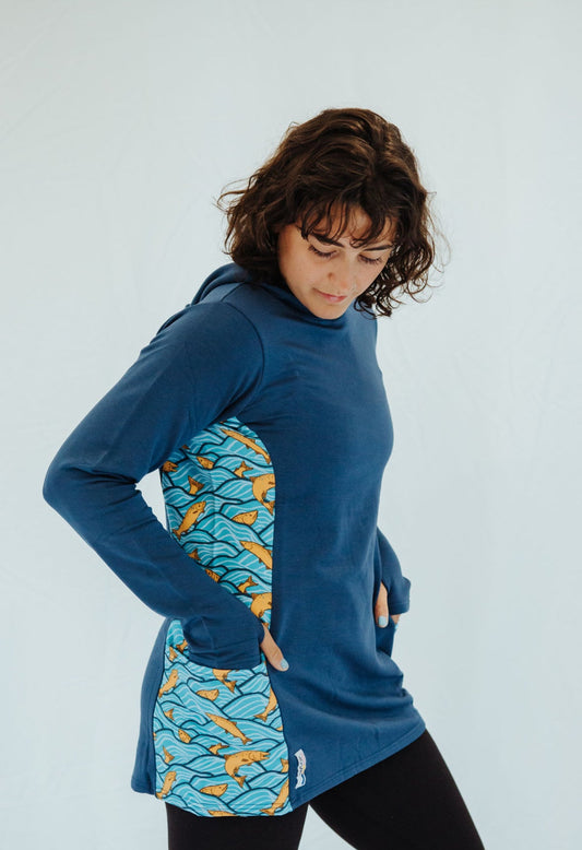 Seaside Blue Fish Tunic
