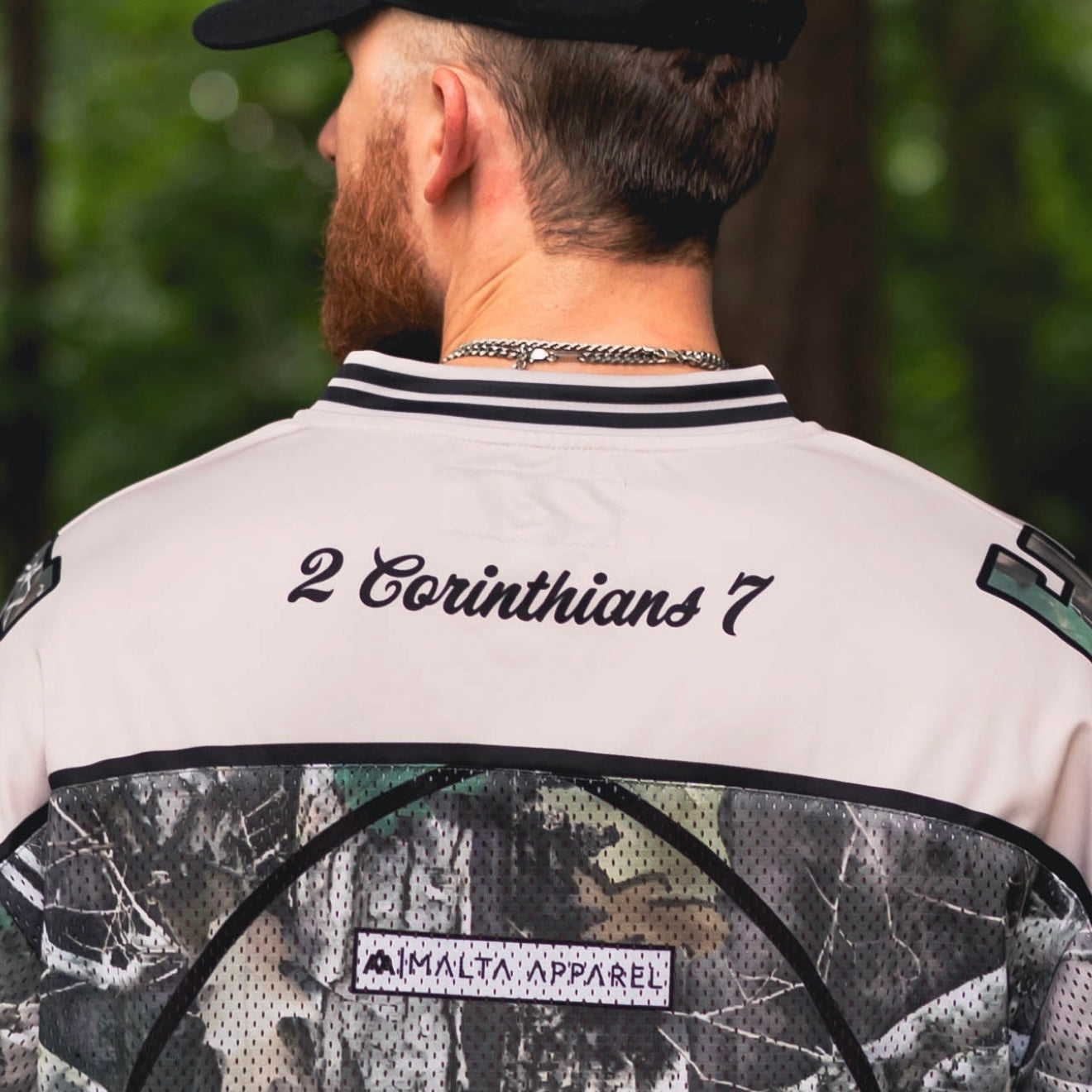 CONSECRATED Jersey Cream Woodland Camo Oversized Fit