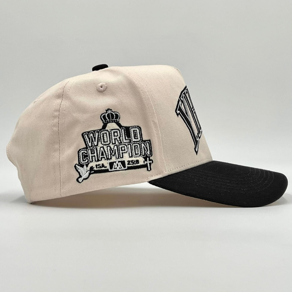 [PRE-ORDER - SHIPS AUGUST 15TH] ‘YHWH’ Structured SnapBack - Cream/Black