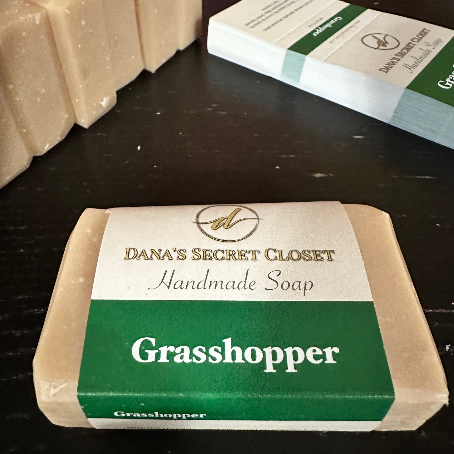 Grasshopper Soap Peppermint Fragrance Handmade Soap Dana's Secret Closet