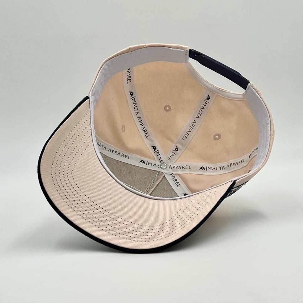 [PRE-ORDER - SHIPS AUGUST 15TH] ‘YHWH’ Structured SnapBack - Cream/Baby Blue