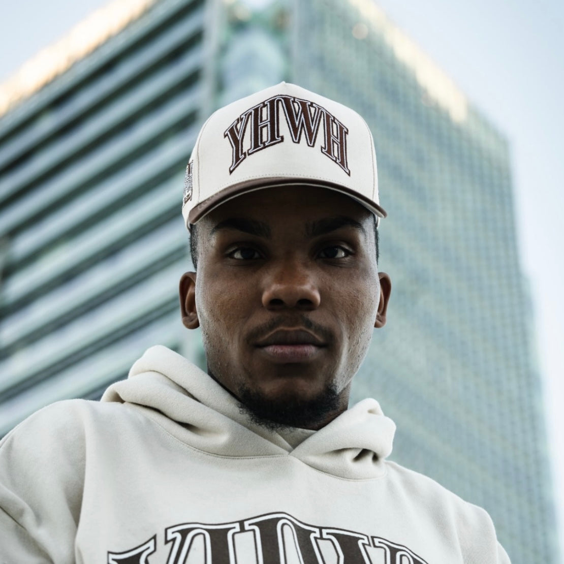 [PRE-ORDER - SHIPS AUGUST 15TH] ‘YHWH’ Structured SnapBack - Cream/Brown