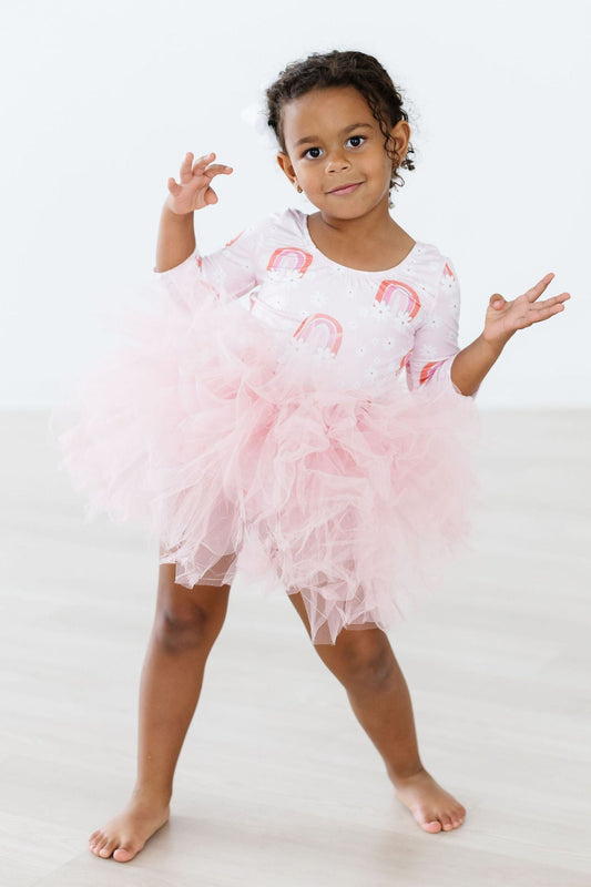 Fun & Flowers 3/4 Sleeve Tutu Leotard Mila & Rose