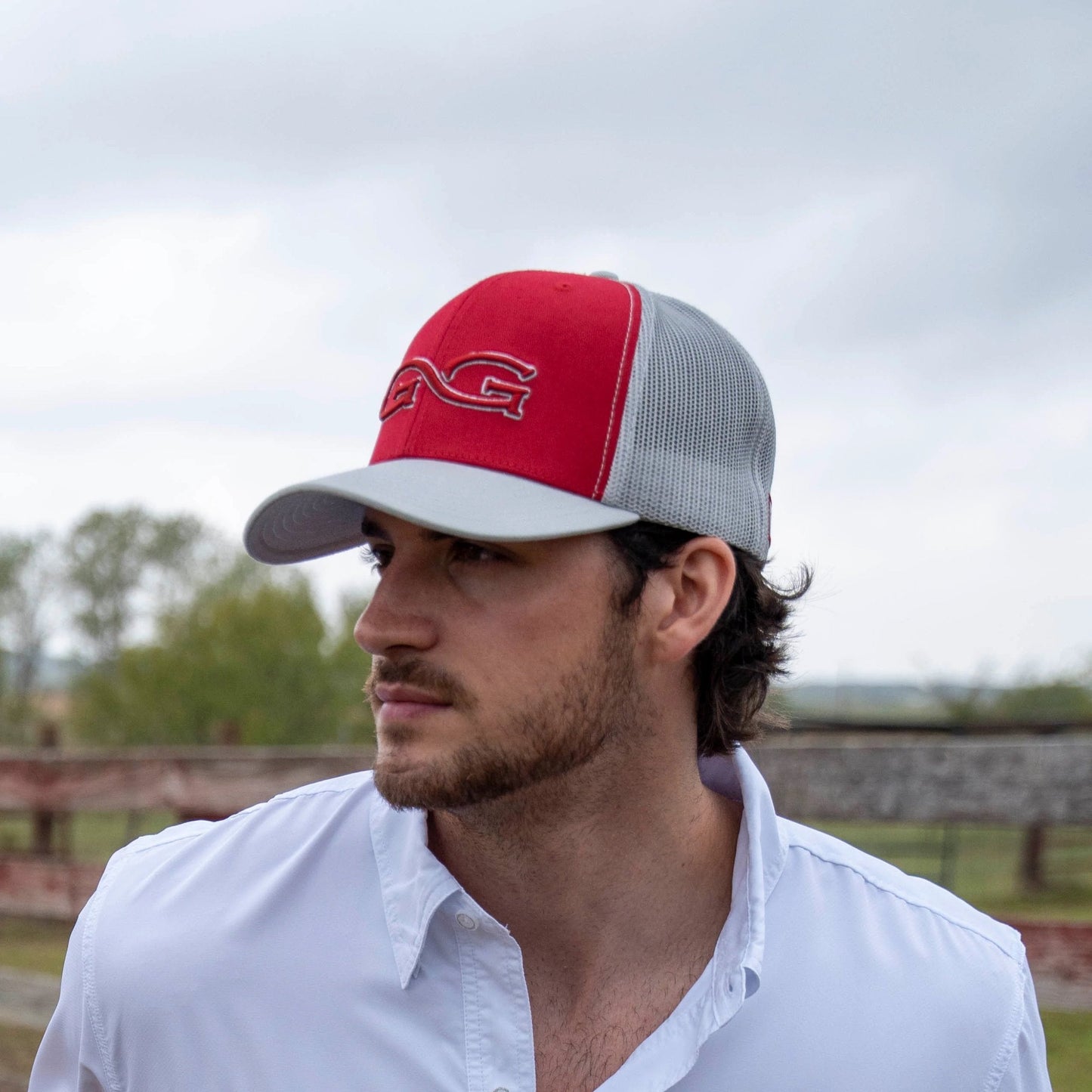Crimson Cap Glacier MeshBack Cap GameGuard