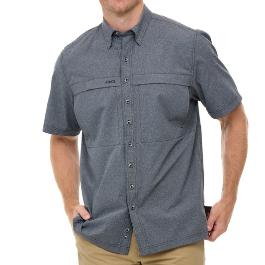 MicroTek Lightweight Microfiber Shirt with UPF 50+ Protection Caviar