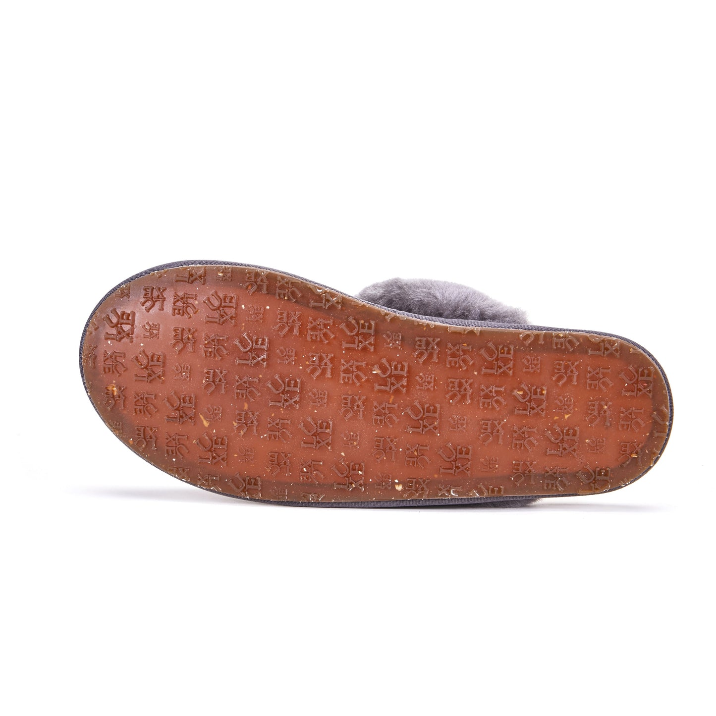 Sheepskin gray mule slipper with shearling cuff CLOSED MULE GRAY