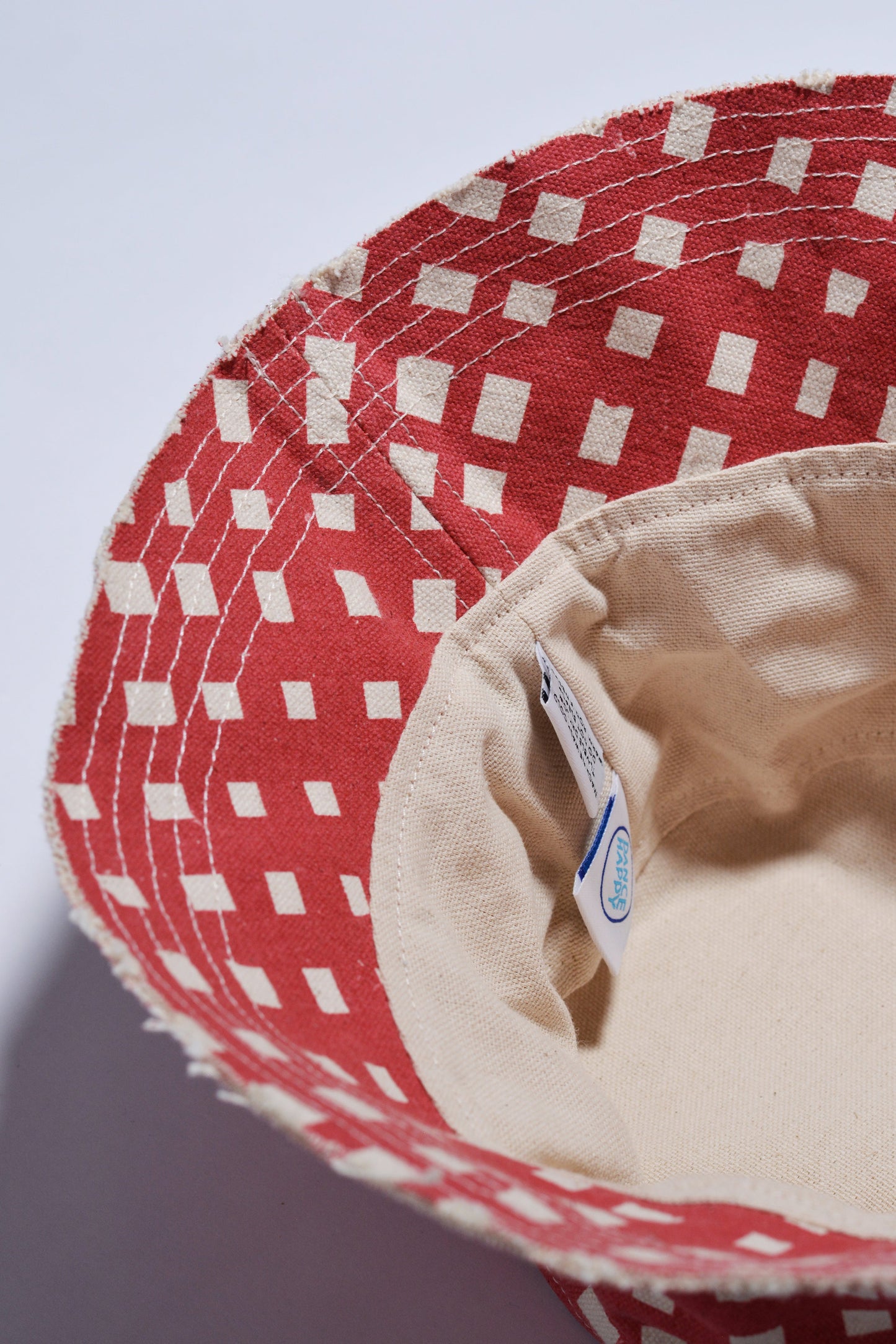 Grid Cotton Canvas Bucket Hat
