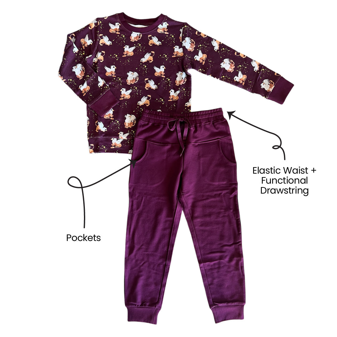 Bamboo Luxe Long Sleeve Jogger Set Griffin