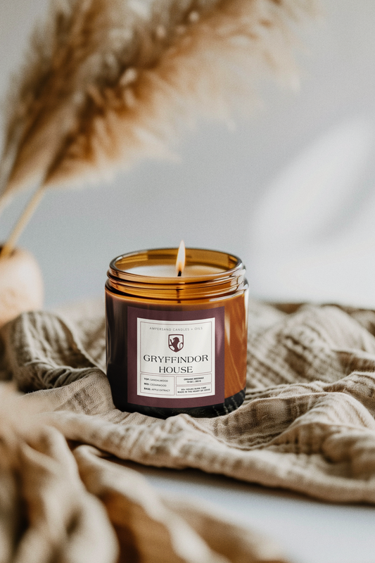 Gryffindor Beeswax Candle 10oz Harry Potter