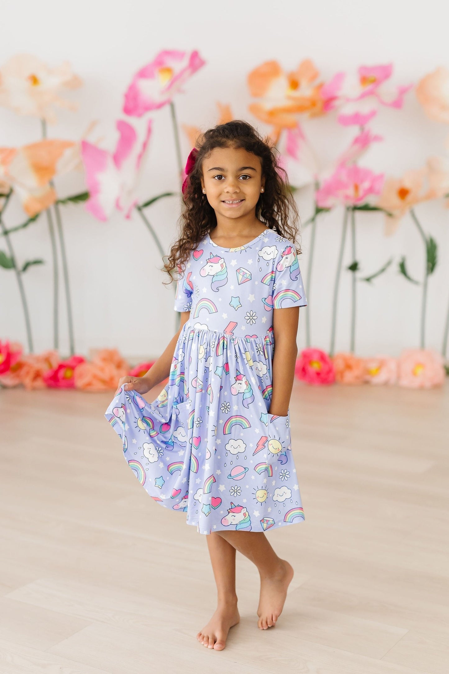 Galactic Unicorns Pocket Twirl Dress S/S Mila & Rose