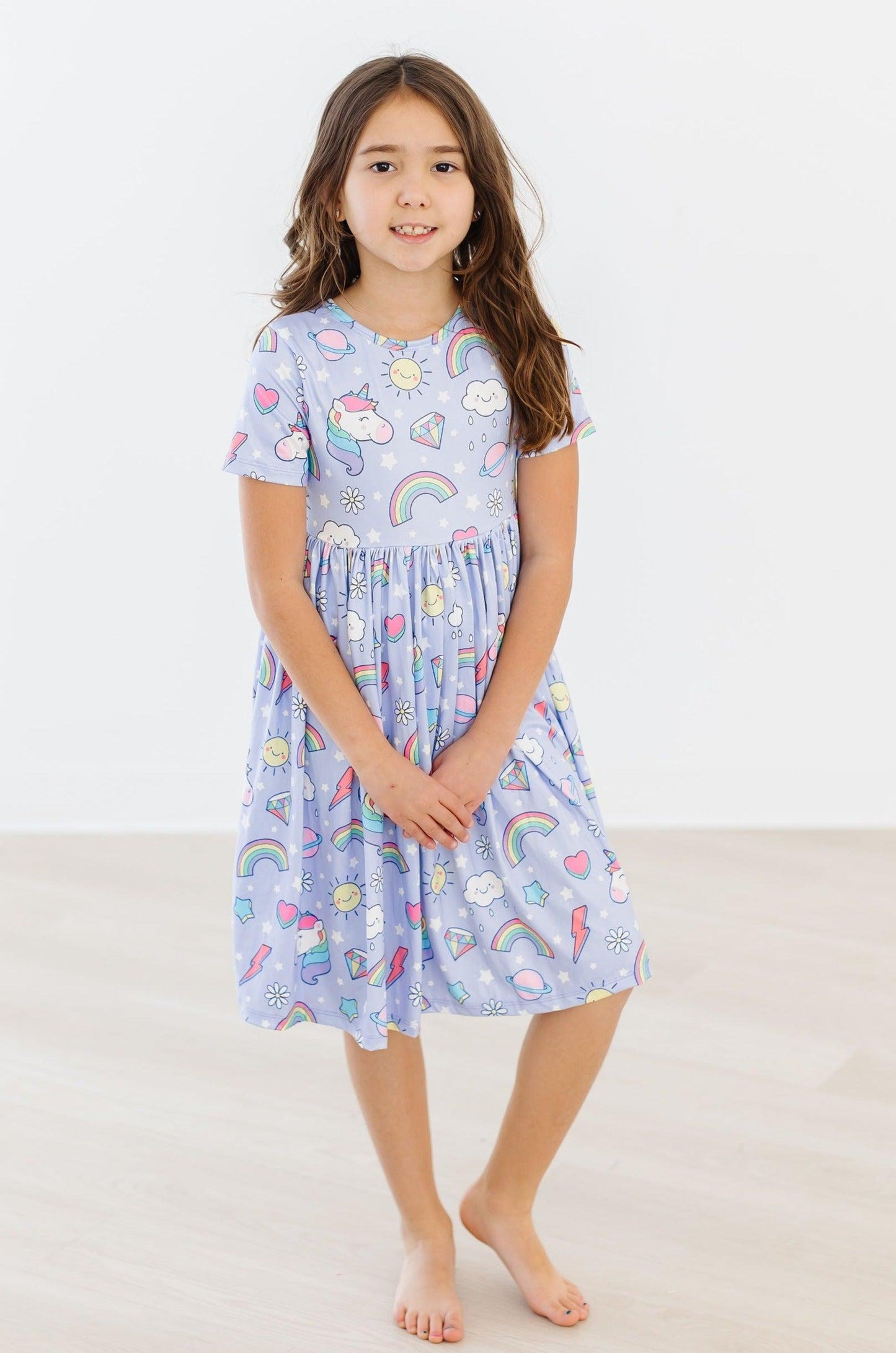 Galactic Unicorns Pocket Twirl Dress S/S Mila & Rose