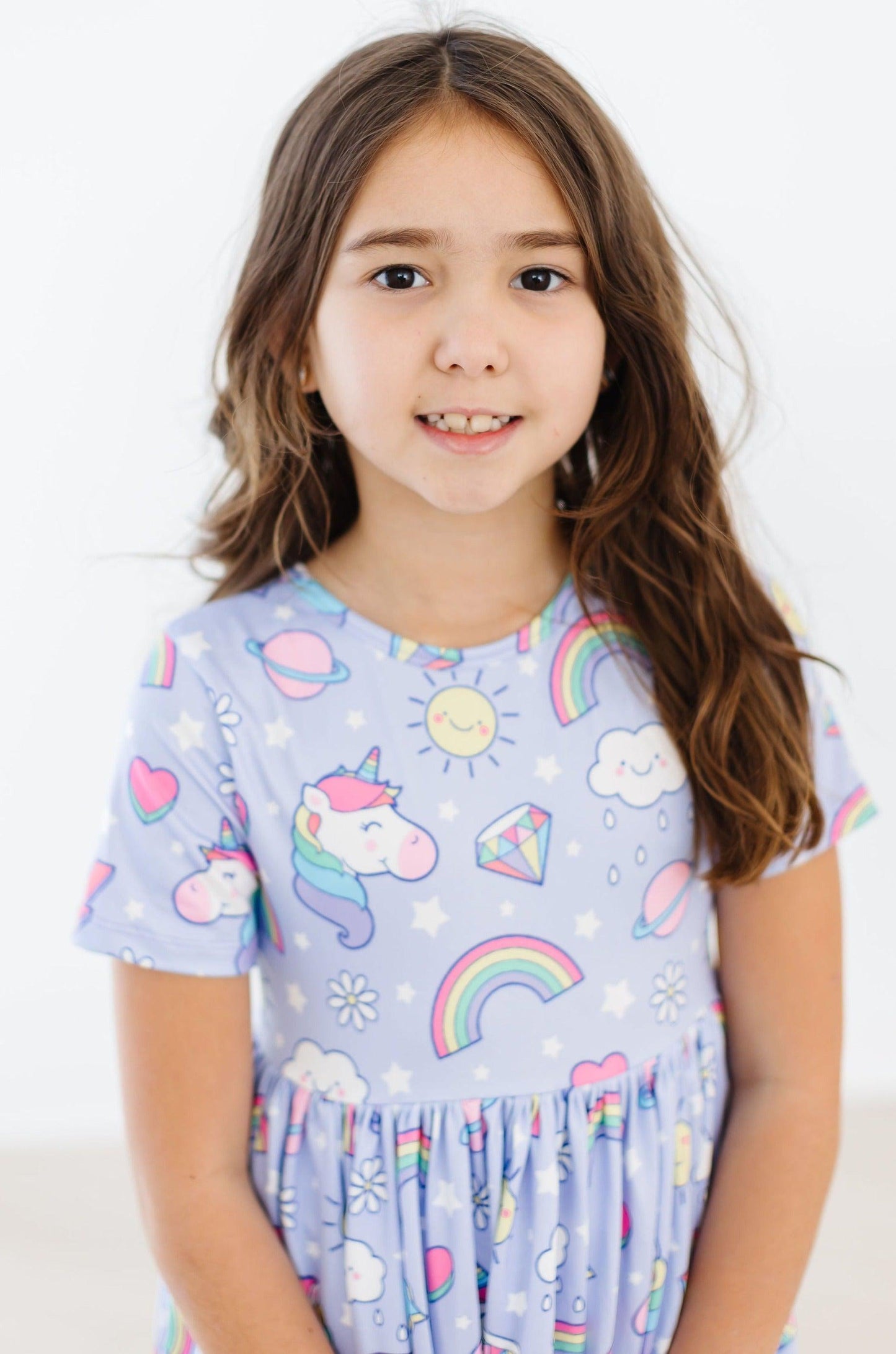 Galactic Unicorns Pocket Twirl Dress S/S Mila & Rose