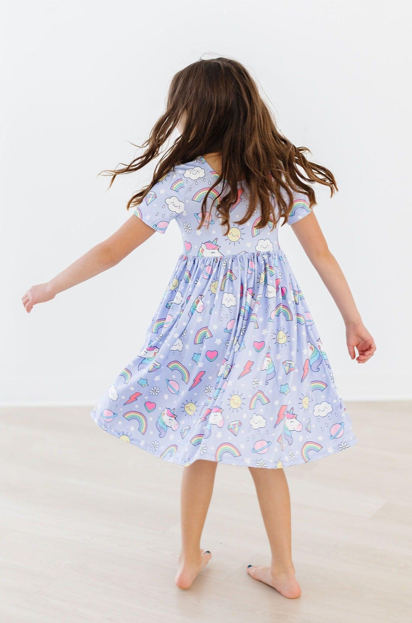 Galactic Unicorns Pocket Twirl Dress S/S Mila & Rose