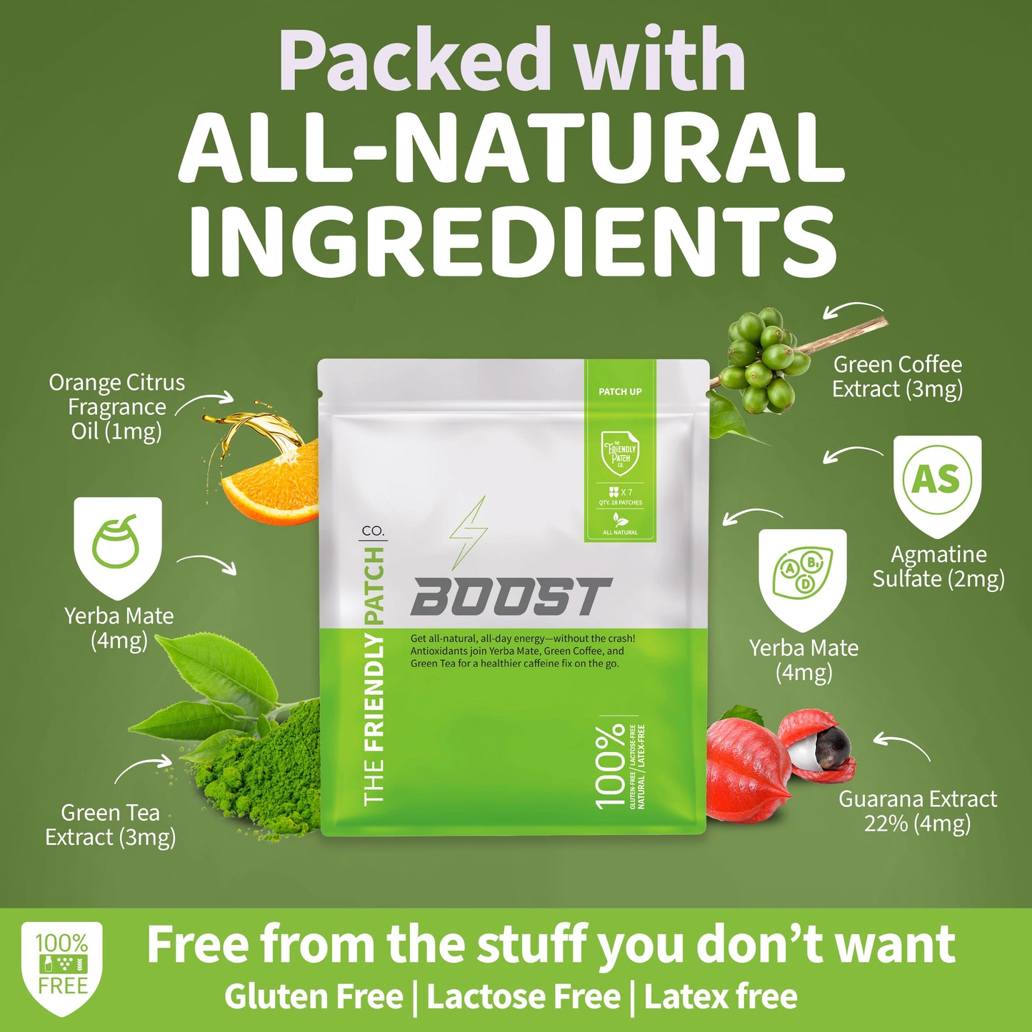 Boost Energy Natural Patch Travel 8 Pack The Friendly Patch