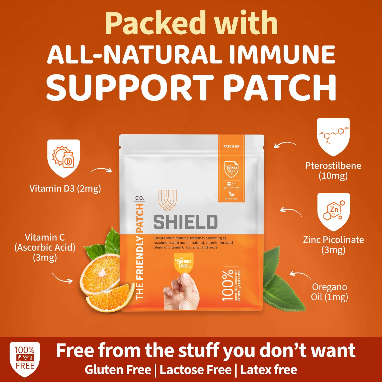 Shield Wellness Patch - travel 8 pack