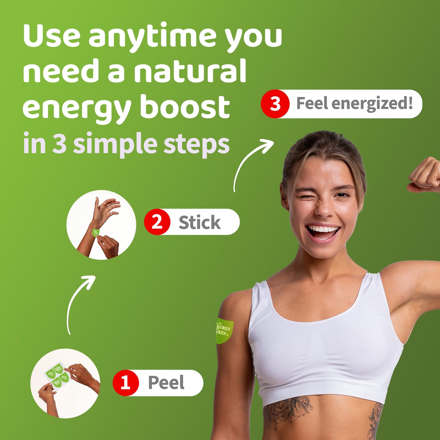 Boost Energy Natural Patch Travel 8 Pack The Friendly Patch