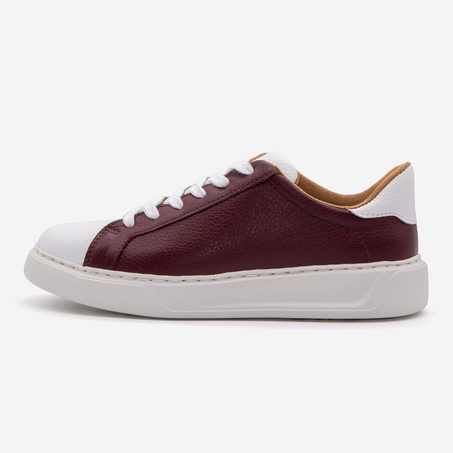 Maroon + White Heritage Gameday Leather Shoes BLKSWN