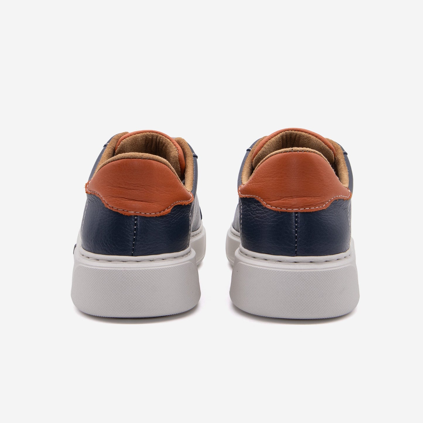 Heritage Gameday Navy Orange Leather Shoes BLKSWN