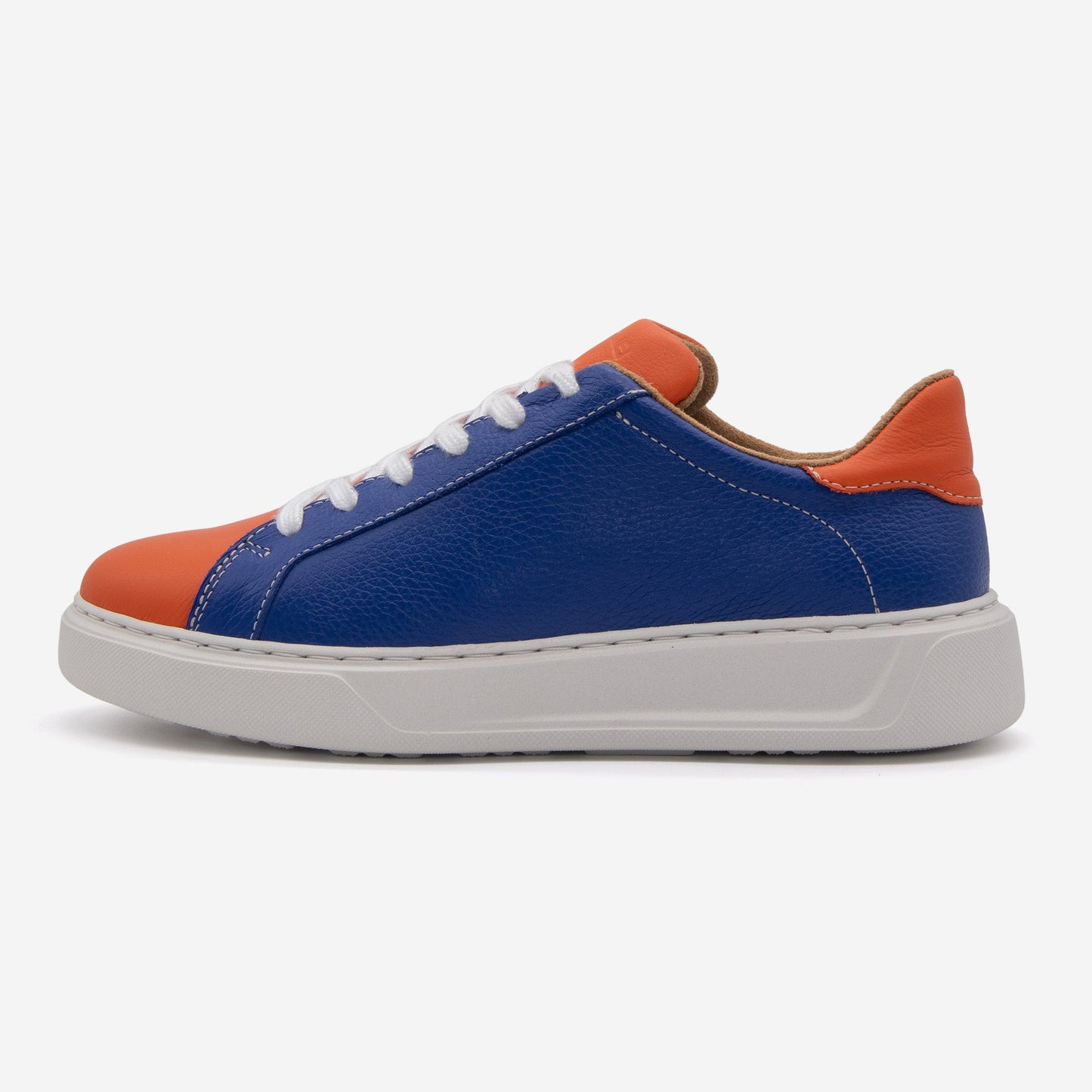 Blue + Orange Leather Gameday Shoes Heritage