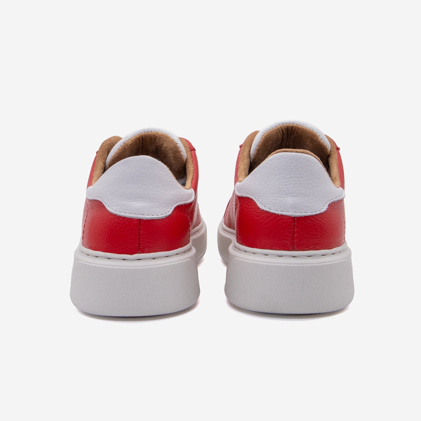 Red Berry + White Bold Leather Gameday Shoes Heritage