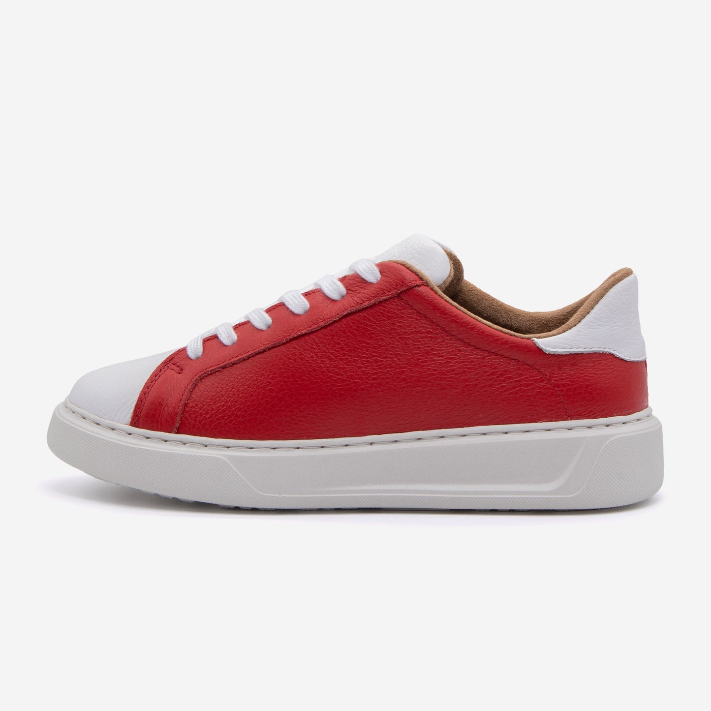 Red Berry + White Bold Leather Gameday Shoes Heritage