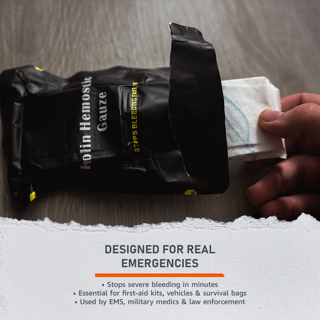 Hemostatic Rapid Clotting Gauze Emerge Survival