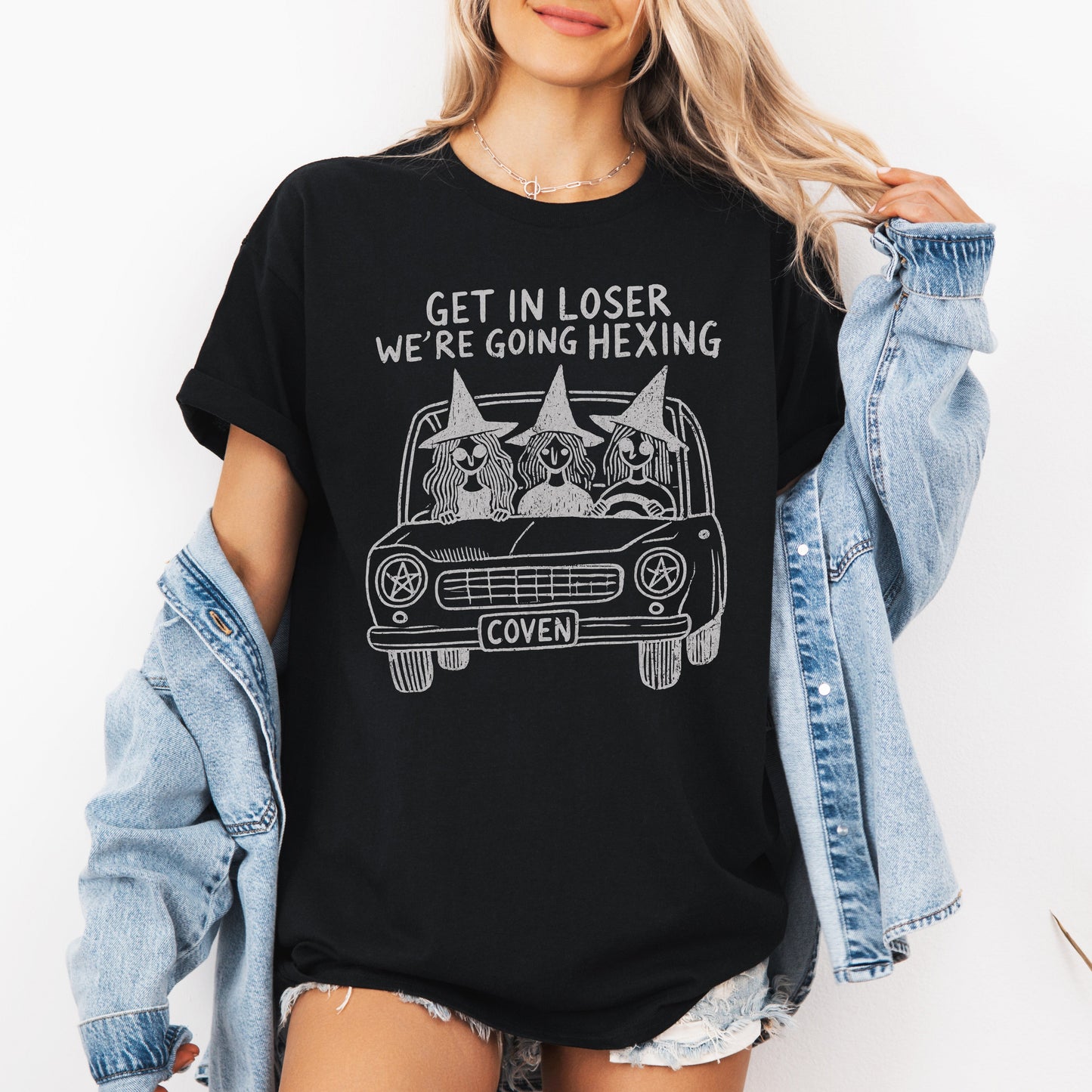 Get In Loser We're Going Hexing Halloween Tshirt Refinery Number One