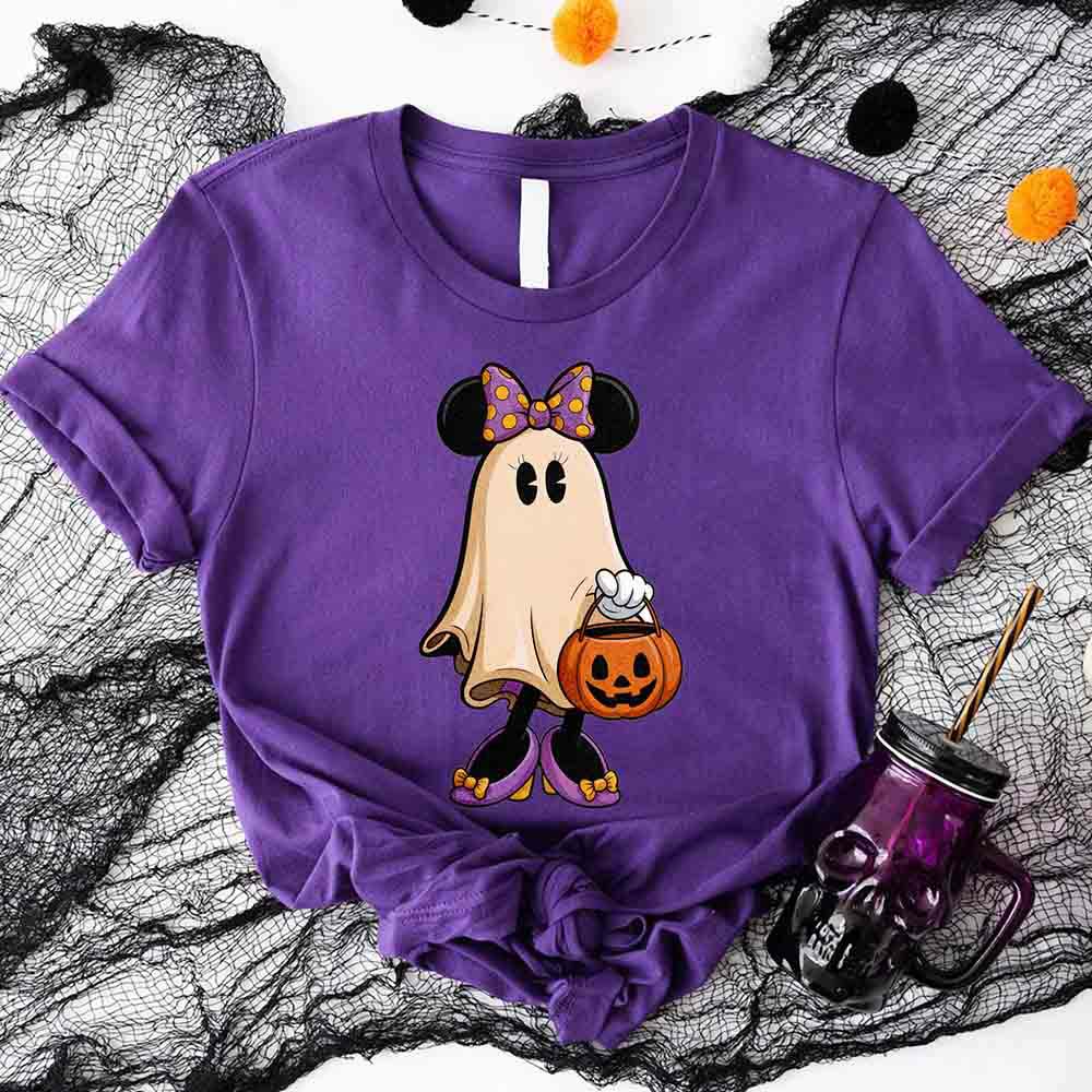 Ghost Couple Spooky Halloween Shirts Cute Fall Matching Shirt