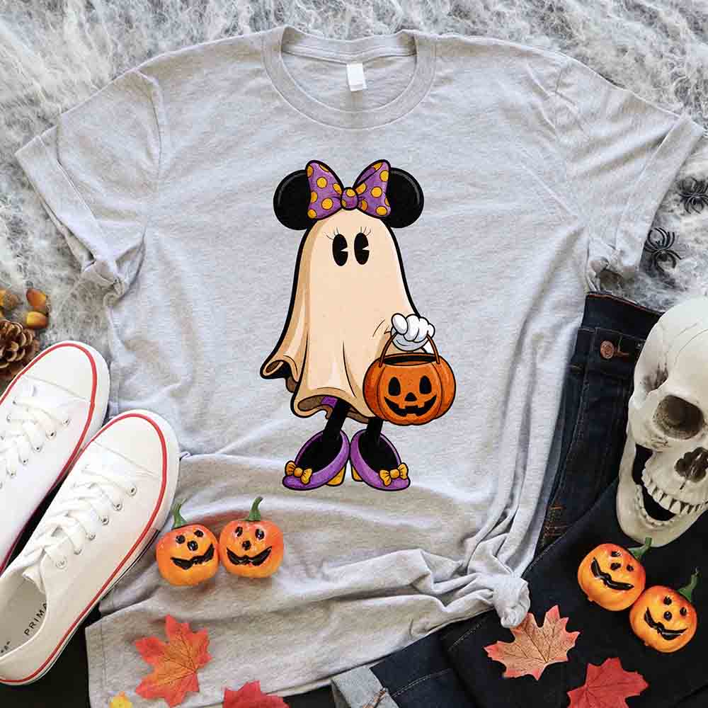 Ghost Couple Spooky Halloween Shirts Cute Fall Matching Shirt
