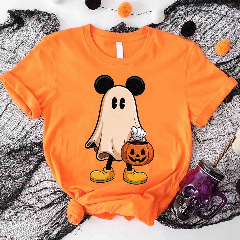 Ghost Couple Spooky Halloween Shirts Cute Fall Matching Shirt