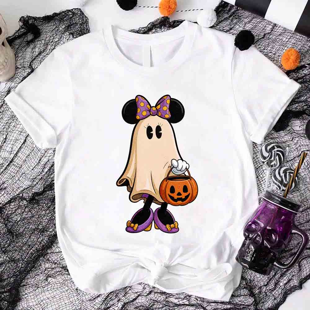 Ghost Couple Spooky Halloween Shirts Cute Fall Matching Shirt