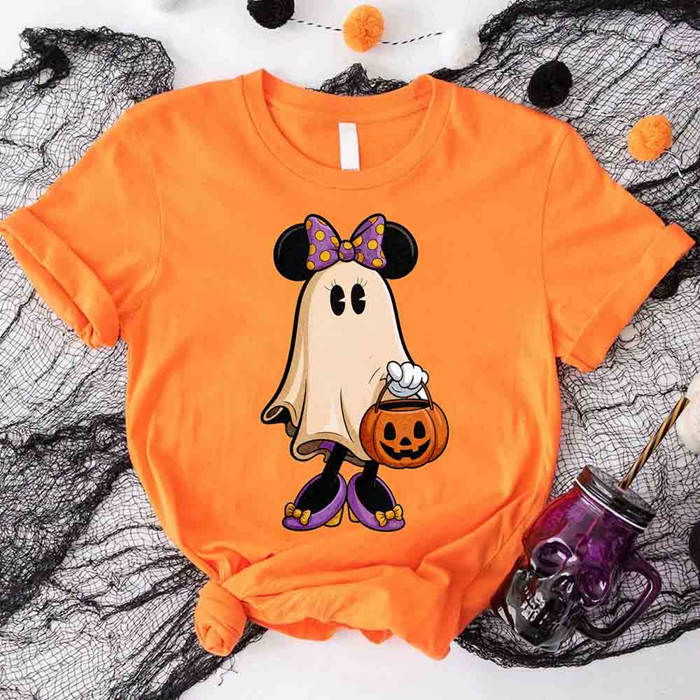 Ghost Couple Spooky Halloween Shirts Cute Fall Matching Shirt
