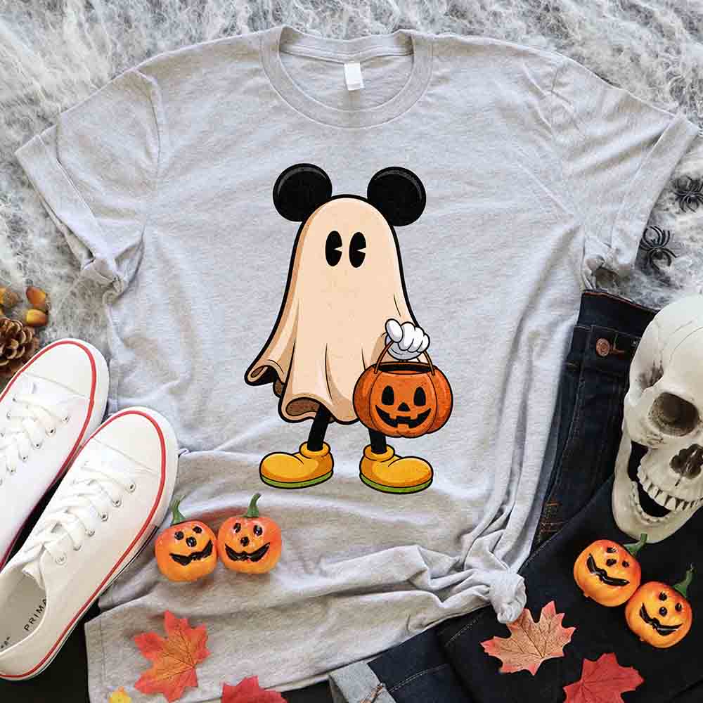 Ghost Couple Spooky Halloween Shirts Cute Fall Matching Shirt