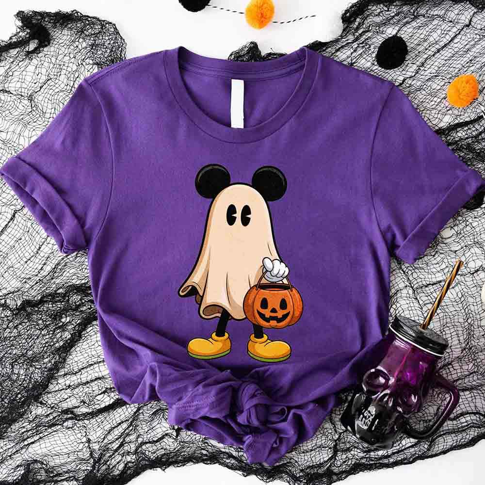 Ghost Couple Spooky Halloween Shirts Cute Fall Matching Shirt