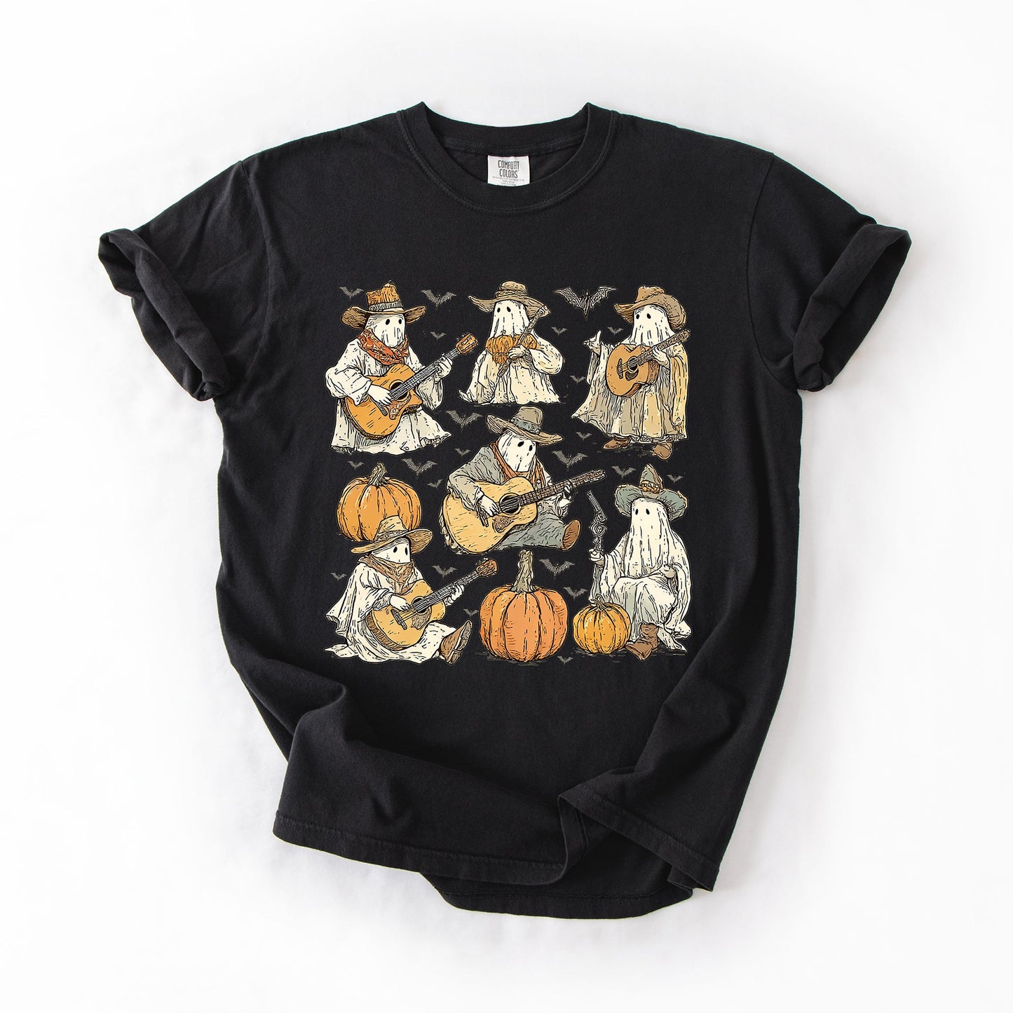 Ghost Cowboys Halloween Comfort Colors T-Shirt Refinery Number One