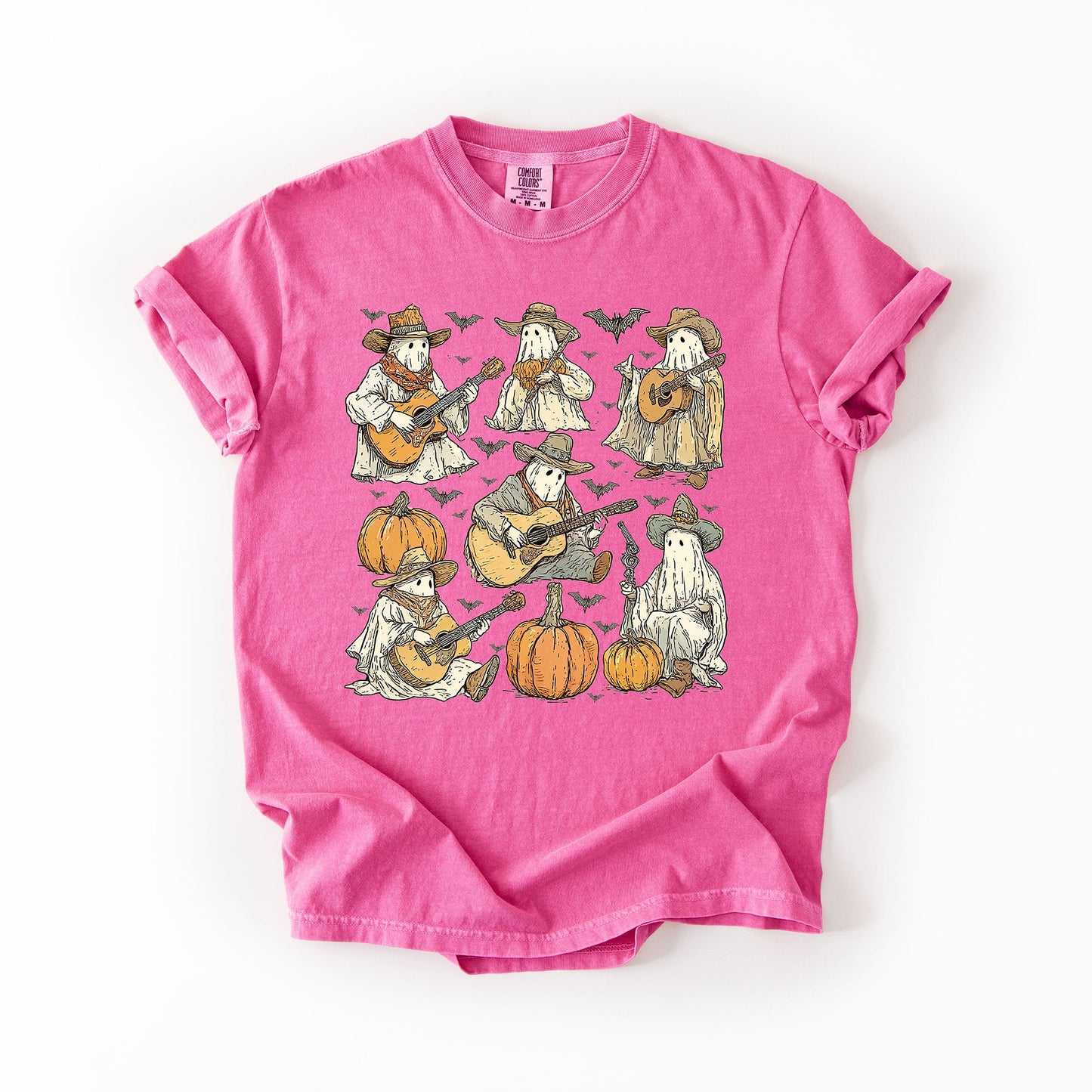 Ghost Cowboys Halloween Comfort Colors T-Shirt Refinery Number One