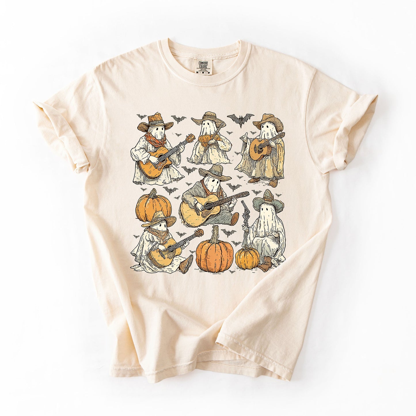 Ghost Cowboys Halloween Comfort Colors T-Shirt Refinery Number One