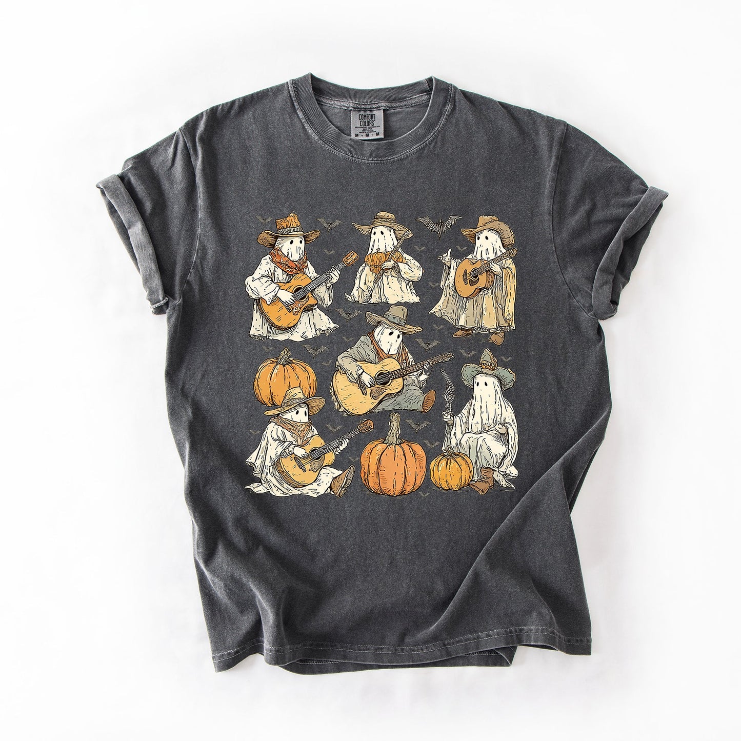 Ghost Cowboys Halloween Comfort Colors T-Shirt Refinery Number One