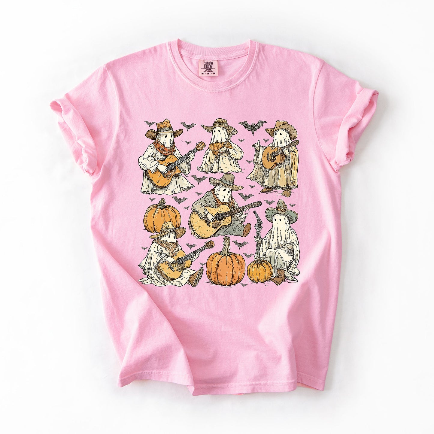 Ghost Cowboys Halloween Comfort Colors T-Shirt Refinery Number One