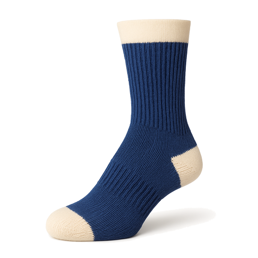 100% Cotton Blue As An Ox Sport Crew Socks Men's