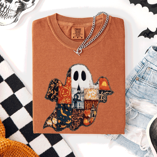 Ghost Faux Quilt Classic Comfort Colors T-Shirt Refinery Number One