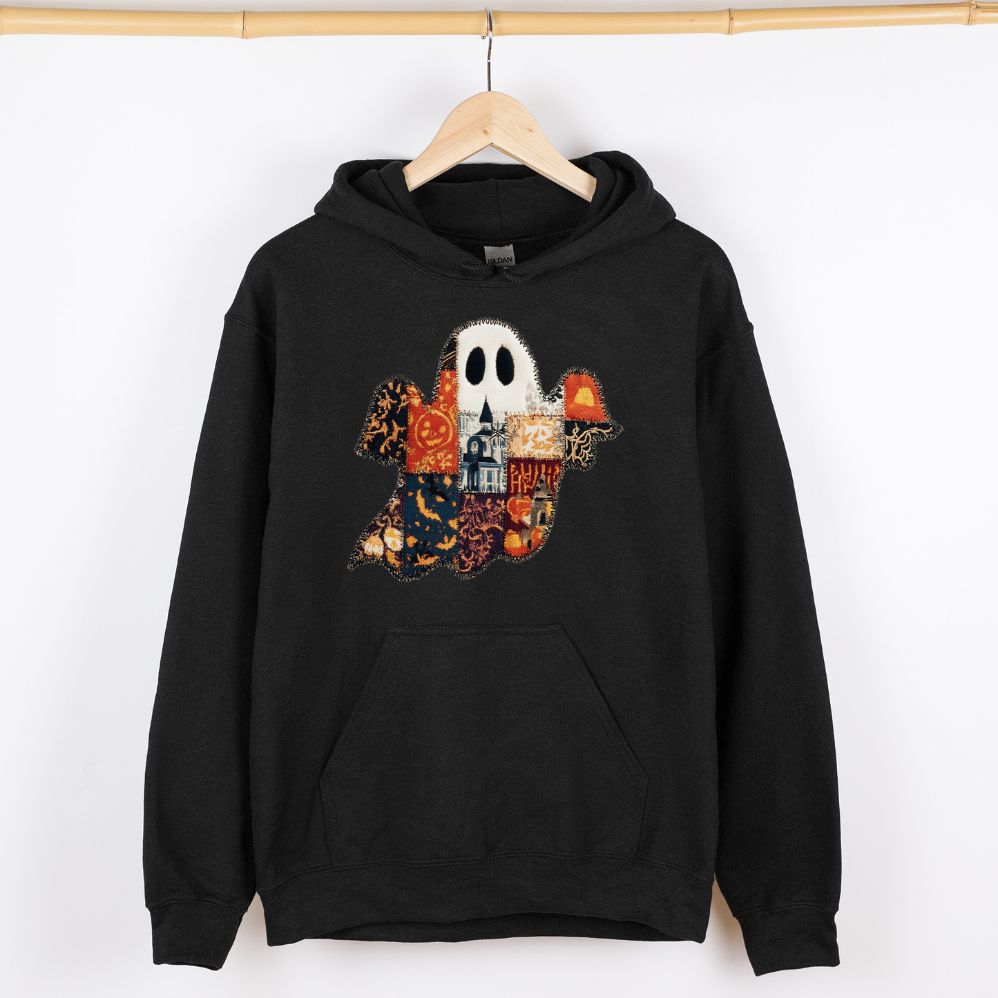 Ghost Faux Quilt Classic Graphic Hoodie Hooded Sweatshirt Refinery Number One
