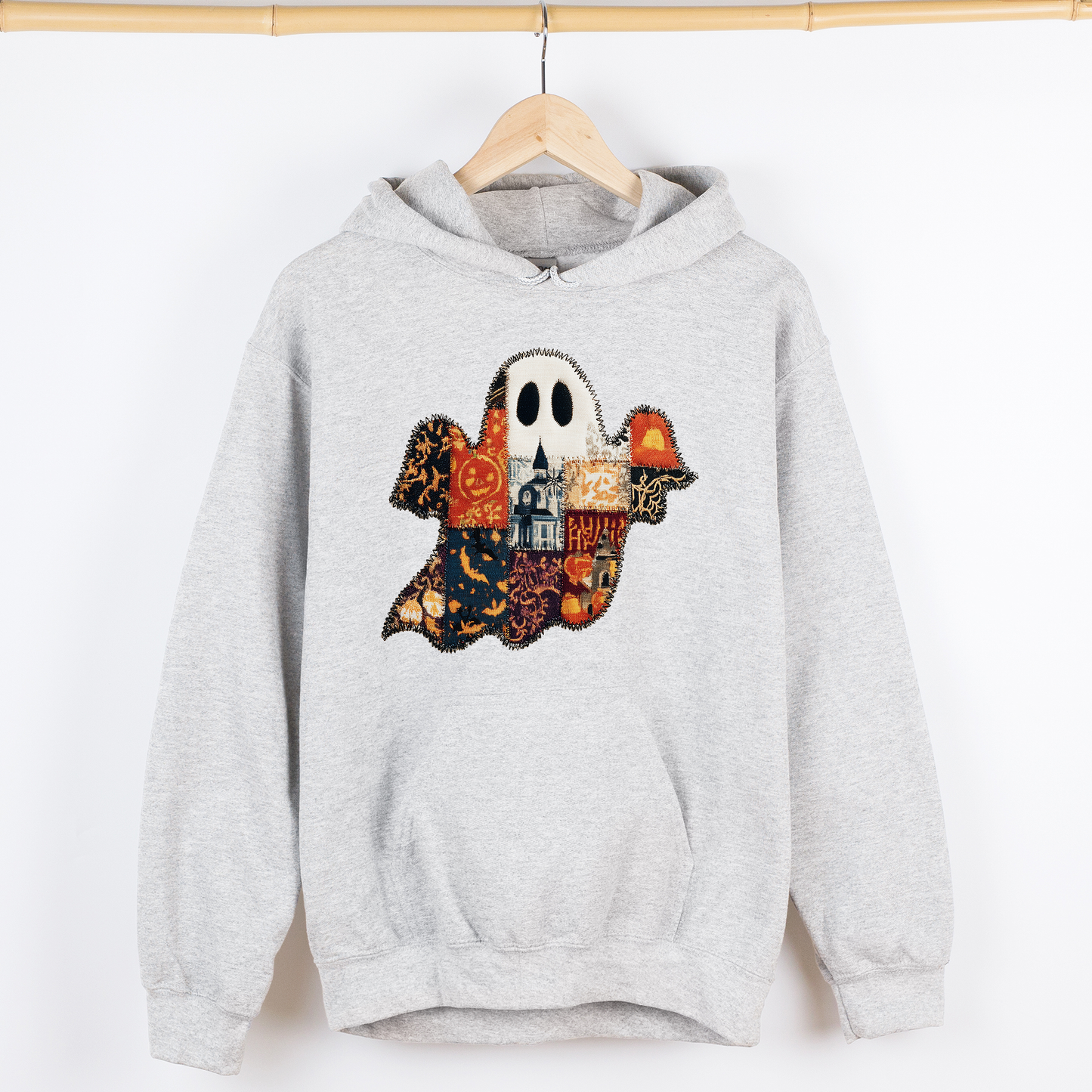 Ghost Faux Quilt Classic Graphic Hoodie Hooded Sweatshirt Refinery Number One