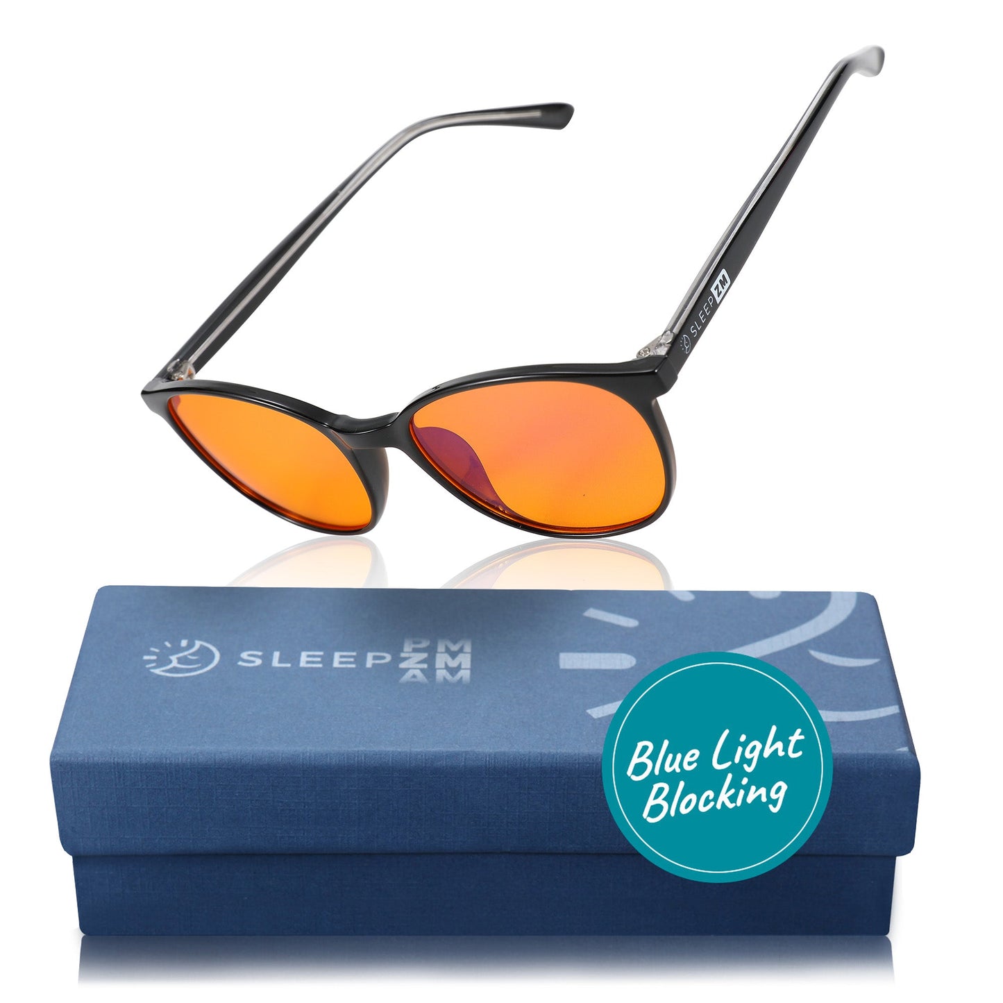 Night-Time Blue Light Blocking Glasses Kids Black Sleep ZM