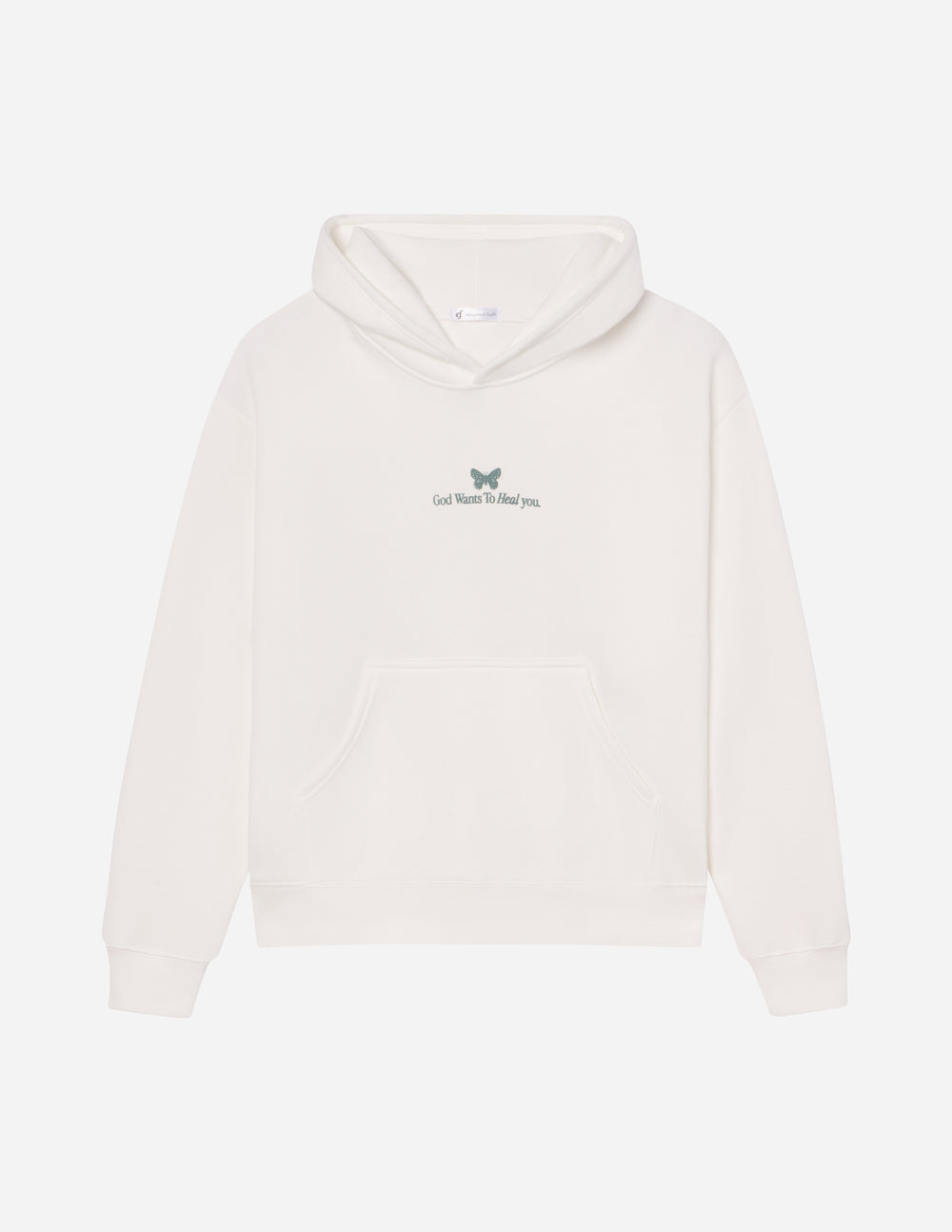 God Heals Unisex Hoodie Relaxed Fit Stalactite