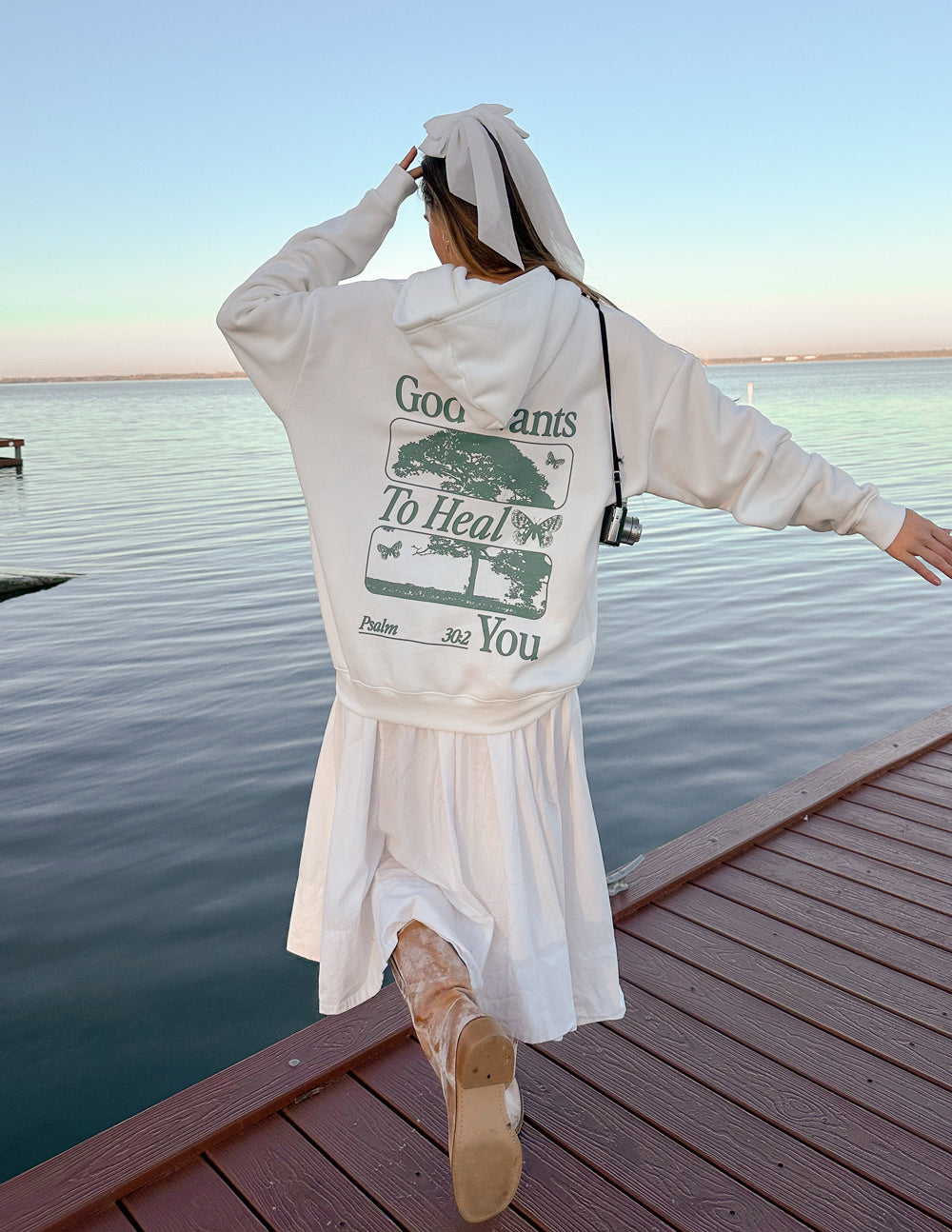 God Heals Unisex Hoodie Relaxed Fit Stalactite