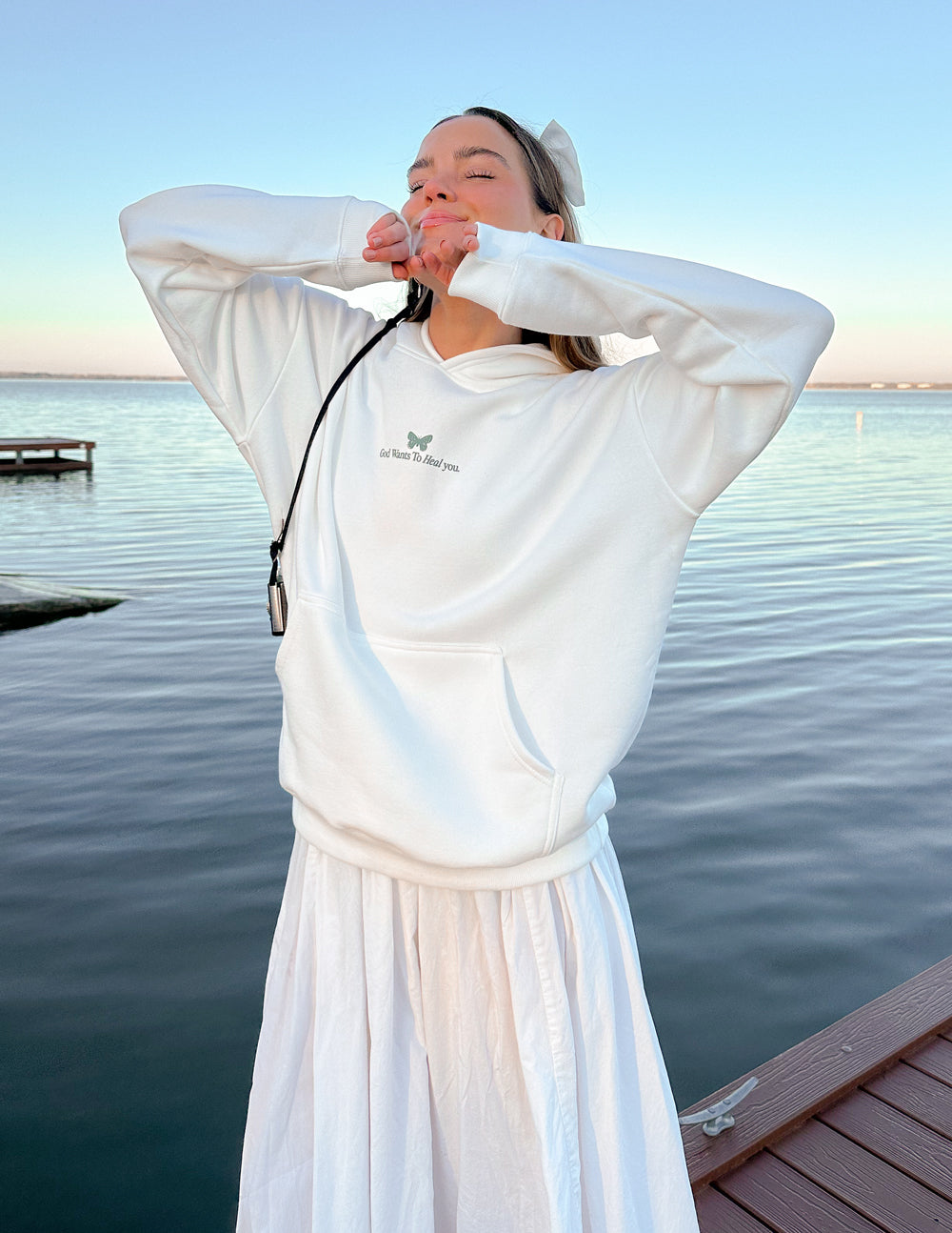 God Heals Unisex Hoodie Relaxed Fit Stalactite