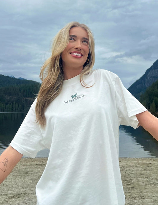 God Heals Oversized Unisex Tee