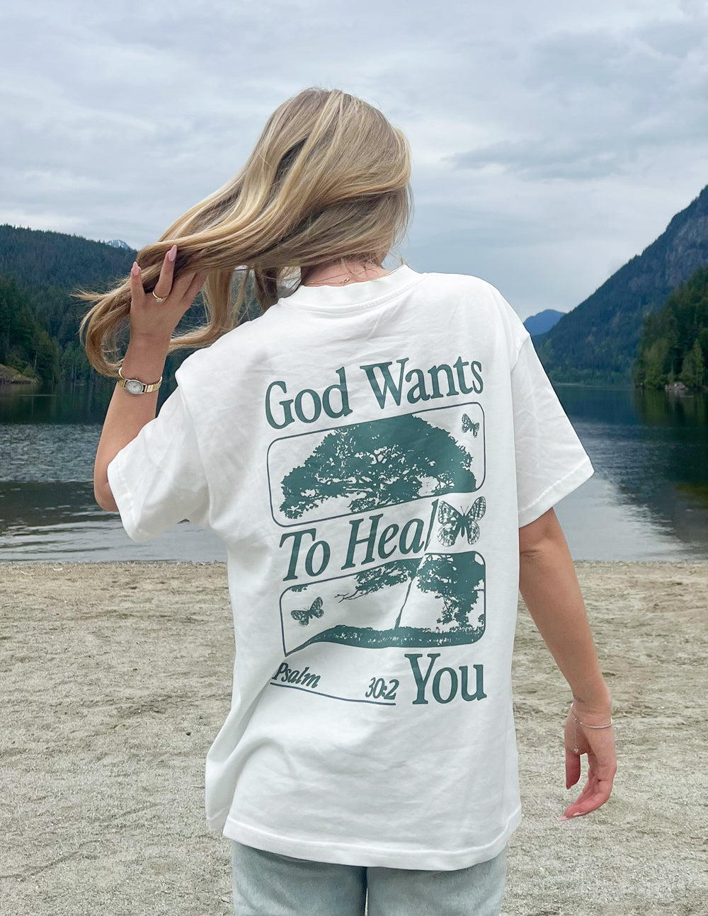 God Heals Oversized Unisex Tee